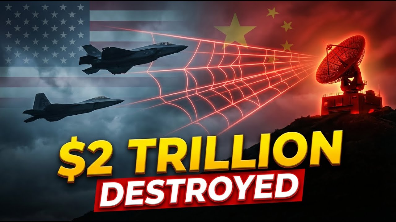 US $2 Trillion Stealth Advantage DESTROYED by China's AI Spider Web Radar.