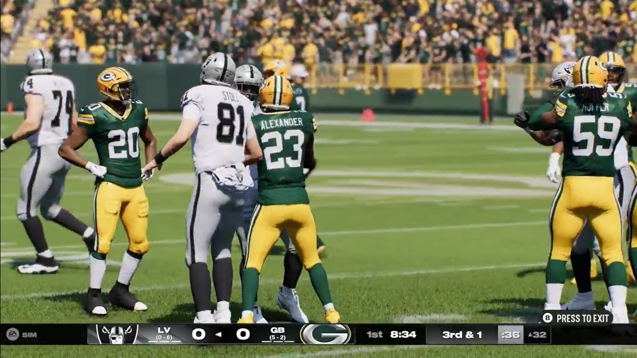 Las Vegas Raiders (0-6) vs. Green Bay Packers (5-2) - 2025 Week 8