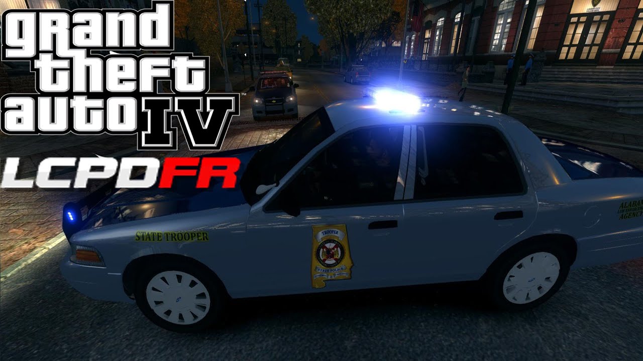 GTA IV LCPDFR 1.1 Day 74 - Alabama State Police Crown Victoria
