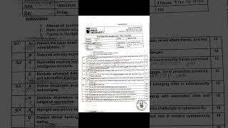 CST Cyber Security Trends Minor End Semester #gtu #indusuniversity #endsem #ytshorts#shorts#viral#yt
