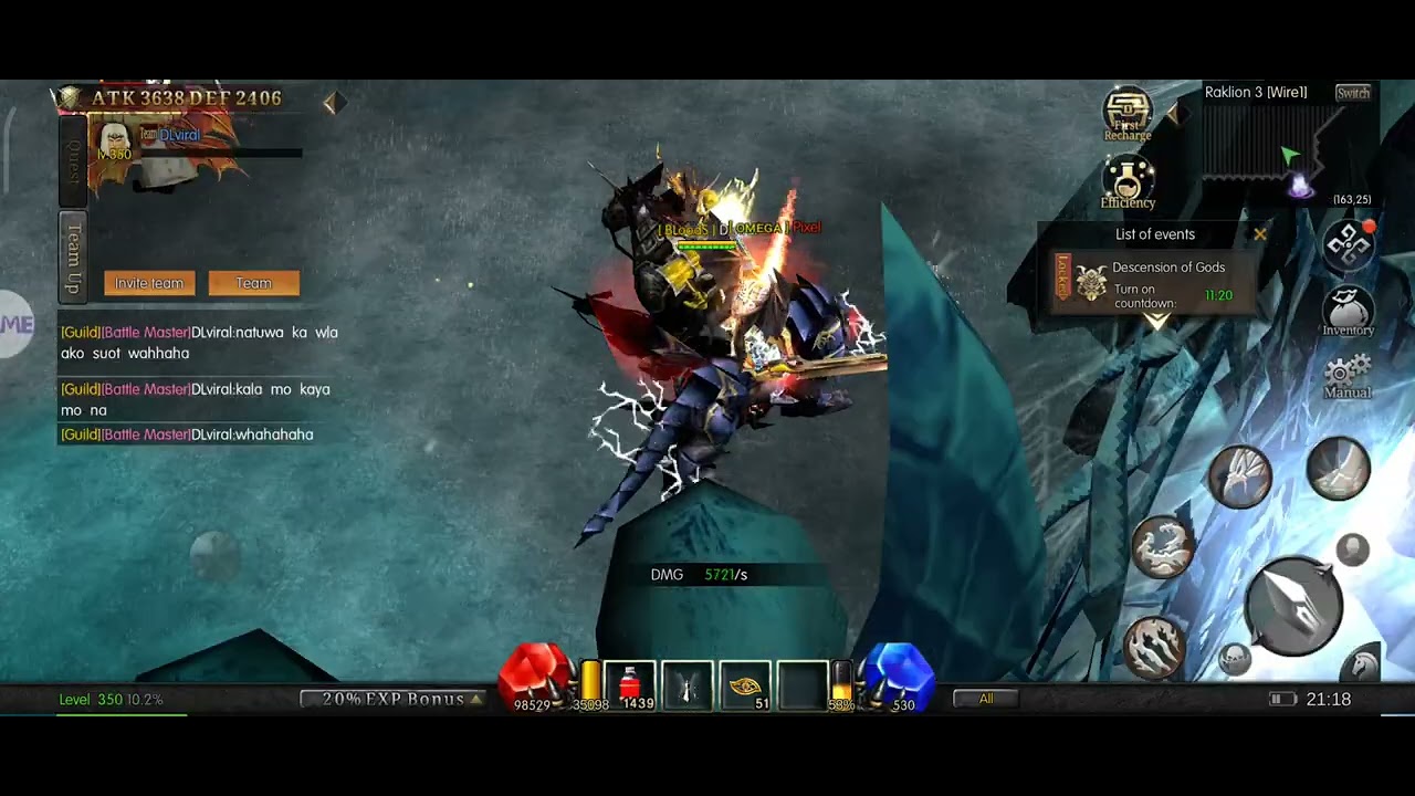 DLviral lvl 350 vs Zackx lvl 349 2.5 yarn