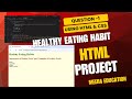 HTML Coding Questions Solved | Learn HTML with Example #meeraeducation #html5 #html
