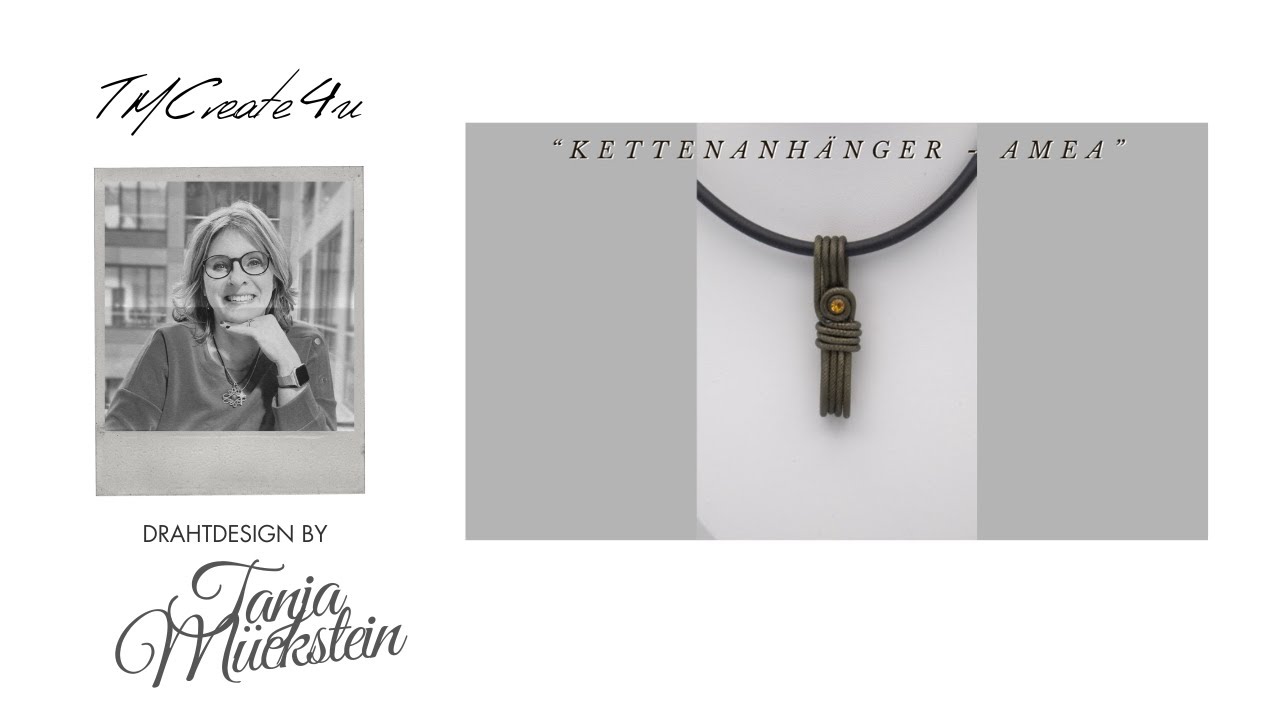 Kettenanhänger “Amea” / Handgemachter Aluminiumschmuck /Schmuckstück /  DIY aus Aluminiumdraht