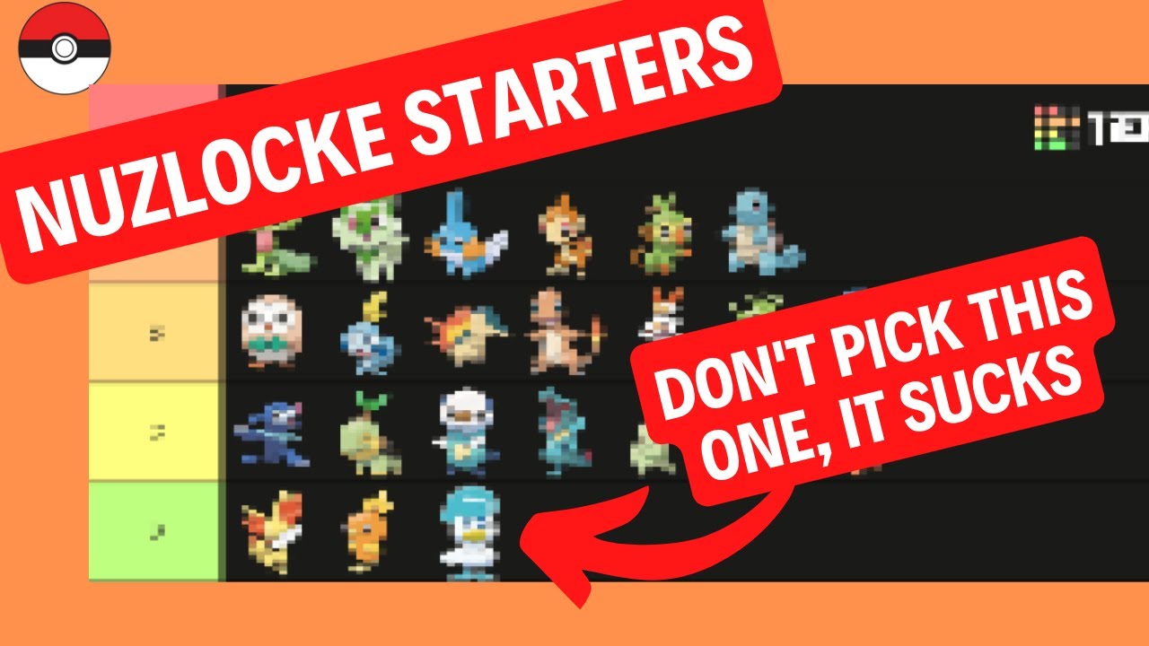 Best Starters To Nuzlocke YouTube Best Starters To Nuzlocke YouTube