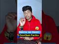 Mobile Me Excel Practice 😱 | Computer Ke Bina Excel Sikho |🤑 #shorts