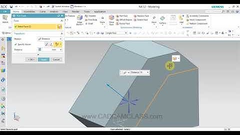 NX   PULL FACE COMMAND IN NX