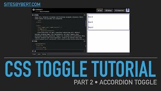Famous 02 CSS Toggle Tutorial • Accordion Toggle Profile