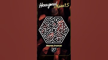 Hexagonal mazes Maze 15 #hiddenpuzzles