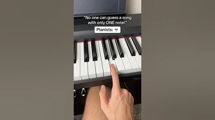 Can You Guess This Song on Piano With Only ONE Note?!🤔 #piano #tutorial #music