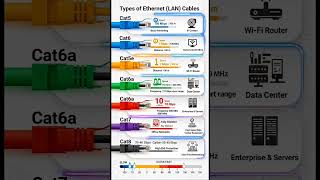 Types of Ethernet (LAN) Cables Explained in 60 Seconds | Cat5, Cat6, Cat7, Cat8
