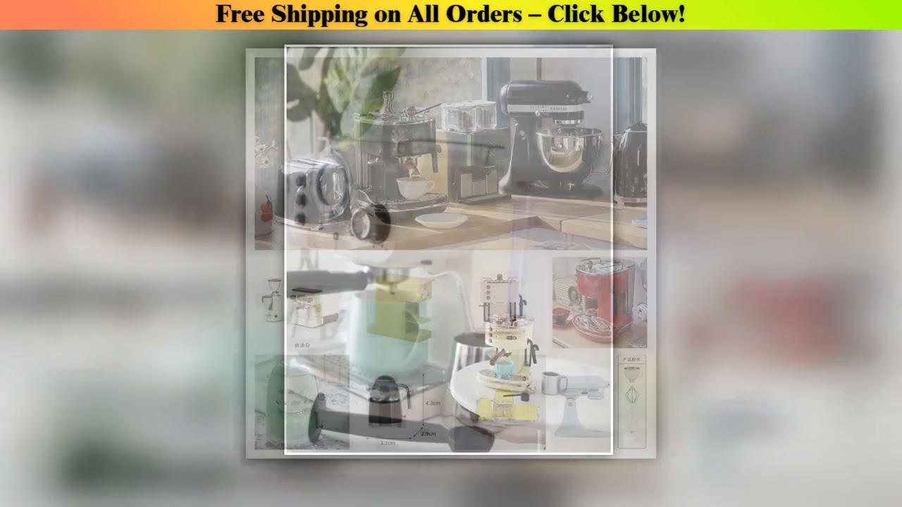 1/6 Miniature Dollhouse Kitchen Set Retro Coffee Maker Blender Kettle Vintage Mini Appliances Bjd