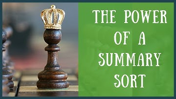 Sort by a FileMaker Summary Field (Who