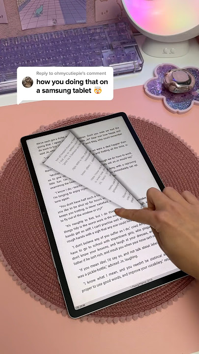 Try this on your Samsung tablet 🤯💕 galaxy tab S9 | android apps | reading app