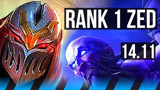 ZED vs RYZE (MID) | Rank 1 Zed, 7/1/3, Rank 29 | EUW Challenger | 14.11