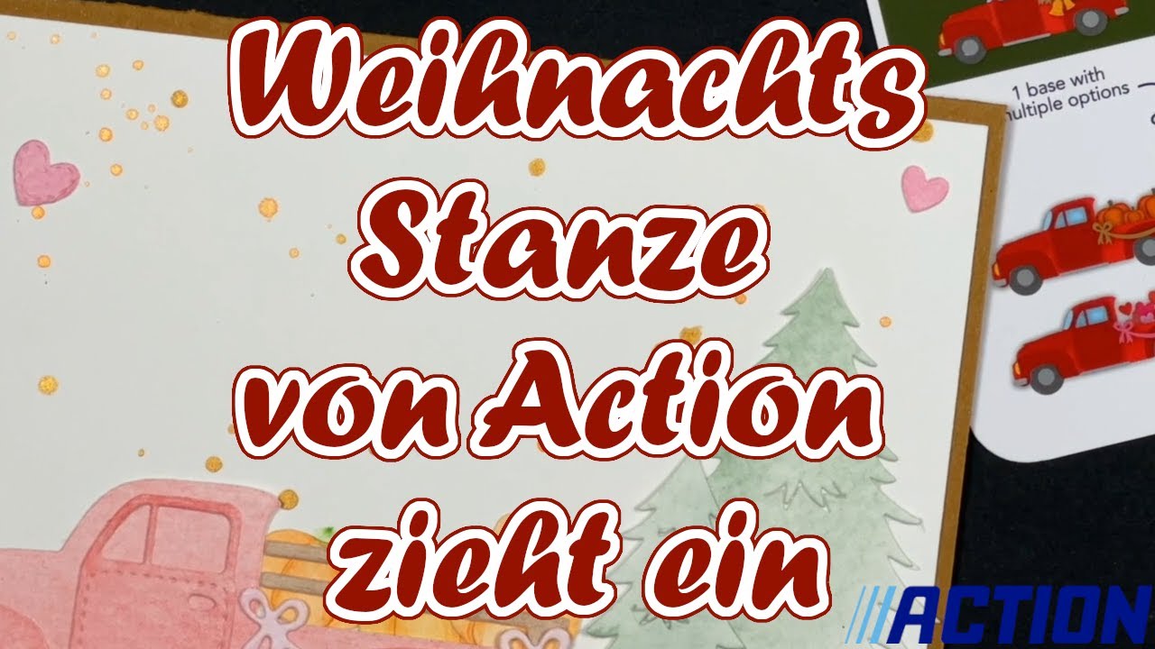 Action Stanze || Weihnachten || Karten Idee || Stanze zieht ein - YouTube