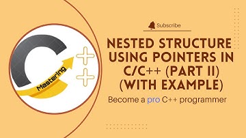 nested structure with pointer partII(with example) #cplusplusprogramming #cprogramming