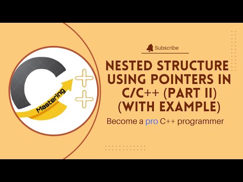 nested structure with pointer partII(with example) #cplusplusprogramming #cprogramming