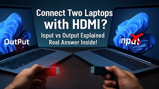 Connect Two Laptops Using HDMI Cable | Display Input vs Output Explained screenshot 1