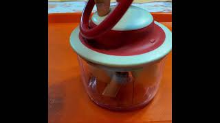 Onion Chopper In Action can Chop Nuts Fruit And Vegetable