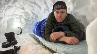Camping in Snow Caves Under 10ft (3m) of Snow