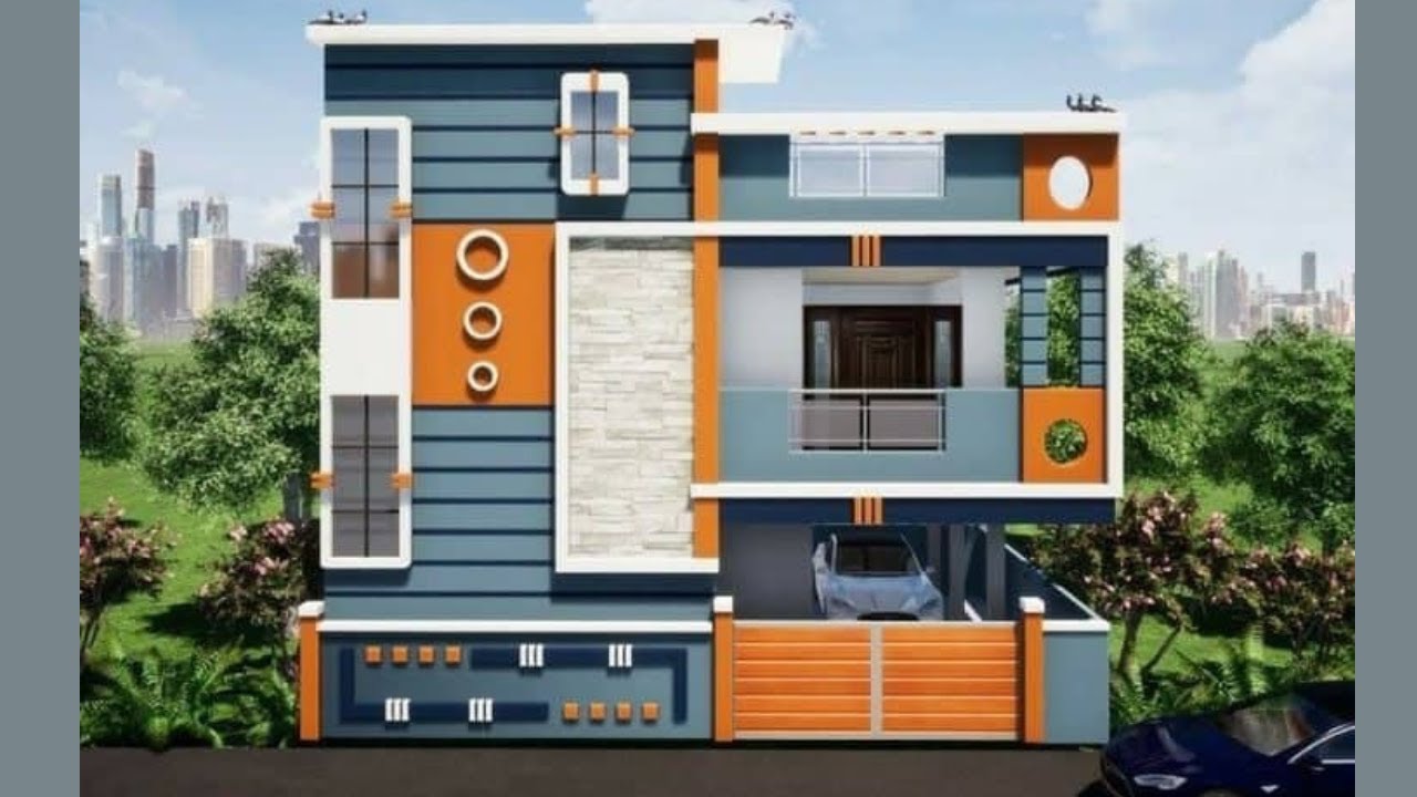 Latest House Painting Color Outside 2023 I Exterior Wall Paint Color Combination Ideas YouTube