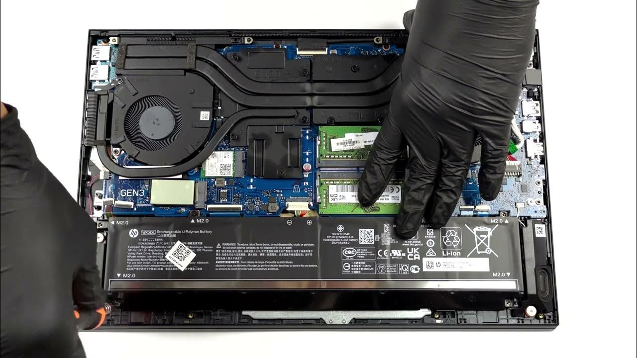 Как разобрать ноутбук hp omen