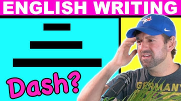 HYPHEN or EN-DASH or EM-DASH? (Improve Your English Writing!)