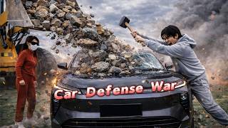 Defend the Car — Pass 4 Levels, Win a New Car!