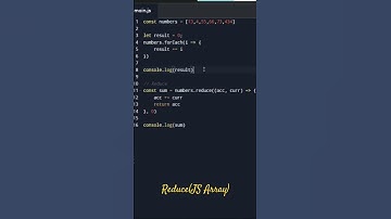 Reduce method in Javascript Array #javascript #programming #array #reduce