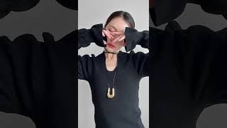 ハート ロング レザー ネックレス | Lune (リュンヌ)