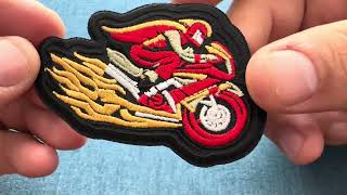Crotch Rocker Biker Iron On Patch P7451