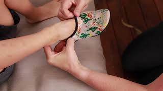 How To Put On Your Minnow Designs Water Shoes