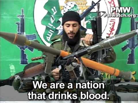 Hamas suicide terrorist farewell video: Palestinians drink the blood of Jews