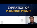 Ace+ Review Center | Expiration of Plumbing Permit