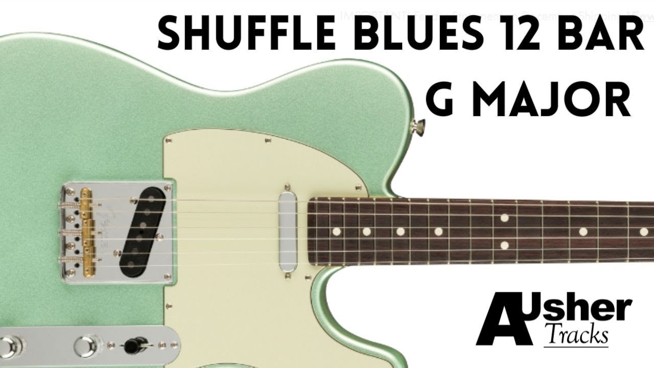 Shuffle Blues 12 Bar Guitar Backing Track Jam in G major - YouTube