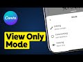 How to Switch View Modes on Canva