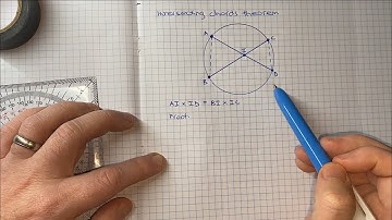 How to prove the intersecting chords theorem