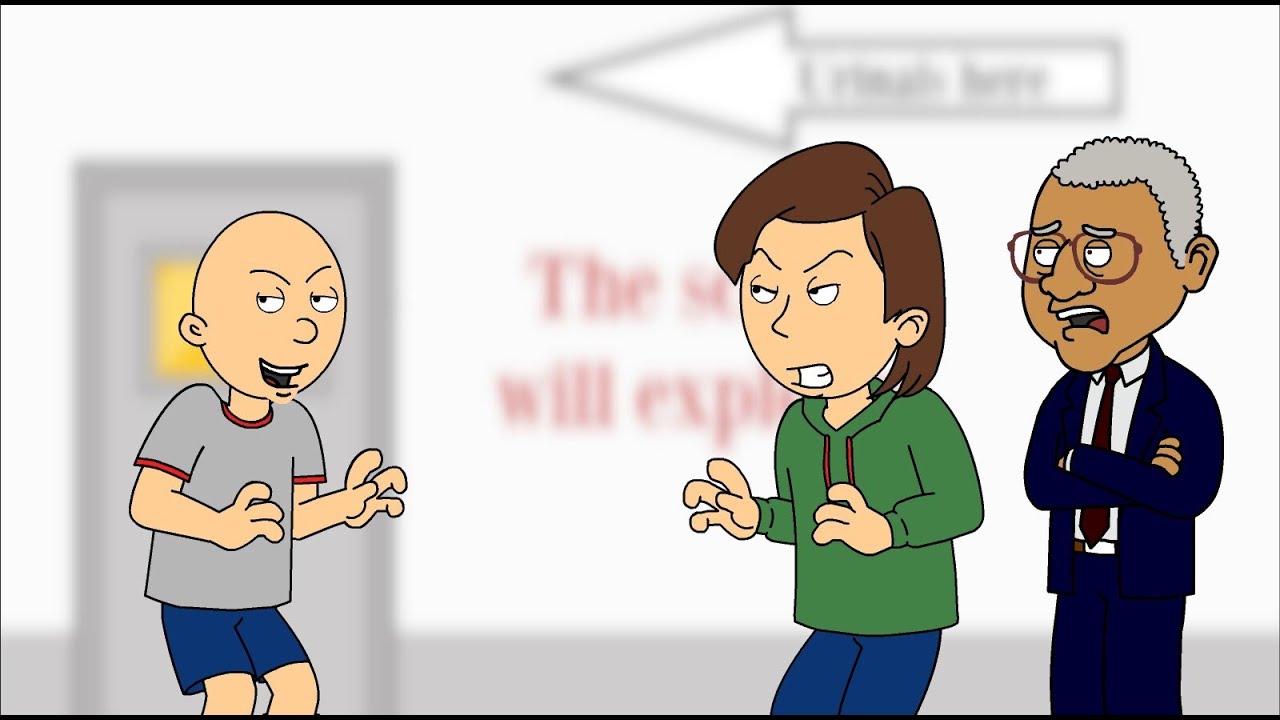 Classic Caillou misbehaves on his First Day of School / GROUNDED BIG ...