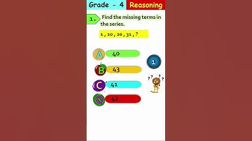 [Logical reasoning in Tamil] Find the missing number in the Series  [Grade 4] #shorts