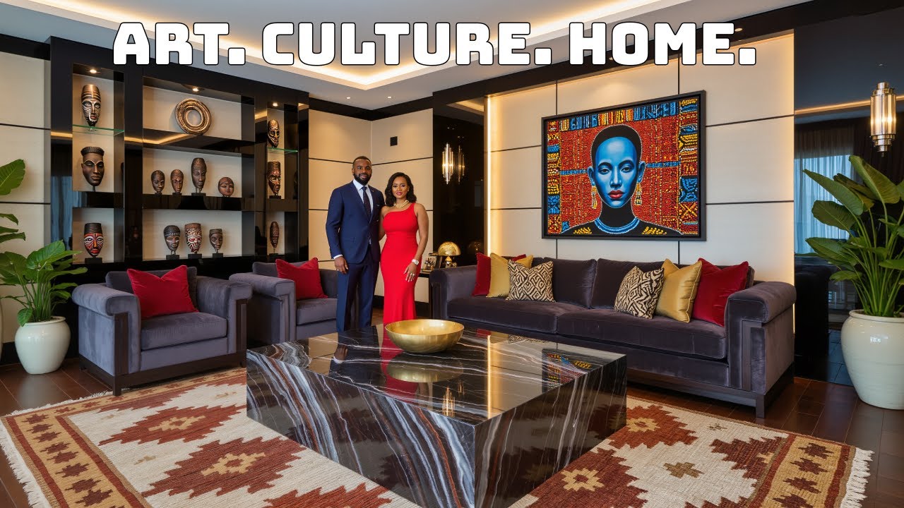 African Elegance Meets Modern Luxury | A Curated Aesthetic Home