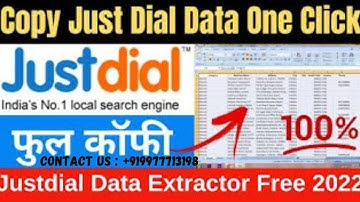 Data Extractor |How to extract data from Justdial in One Click || Digital Krupa - +919977713198