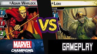 Adam Warlock Vs. Loki (Expert) Marvel Champions Mad Titan’s Shadow