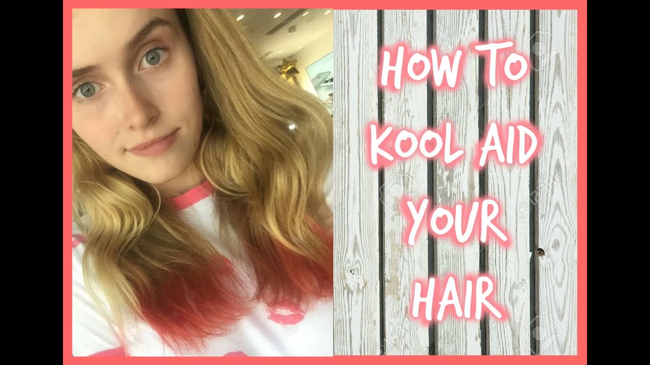 PINK HAIR!!!! how to Kool Aid your hair !!! YouTube