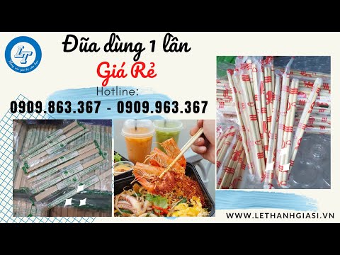 Video ĐỦ LOẠI ĐŨA DÙNG 1 LẦN GIÁ RẺ TẠI XƯỞNG SẢN XUẤT - youtube