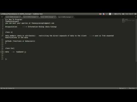 The Easy Concepts | Lec 3: Encapsulation and Information Hiding