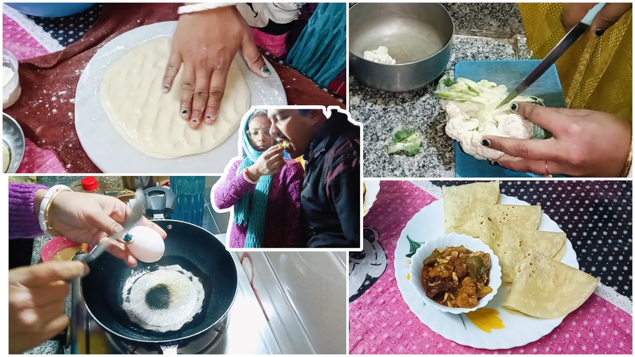 🤌খুব সহজে রুমালি রুটি আর ফুলকপি,ডিমের দারুন এক👩‍🍳রেসিপি দিয়ে আজকের🧆ডিনার জমে গেলো।Dinner🍽️recipe