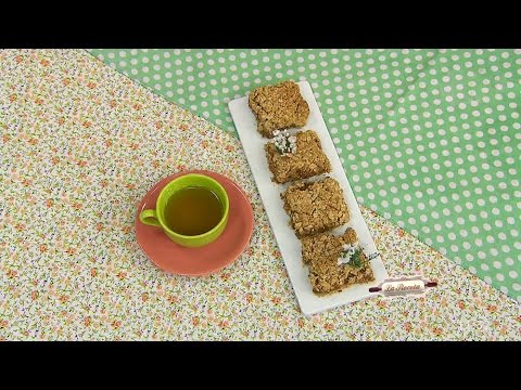 Cuadraditos de avena y dulce de leche