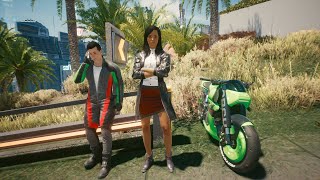 Cyberpunk 2077 another motorcyclist