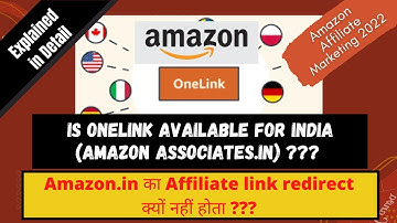 Why Amazon Affiliate Not Redirecting!! Amazon OneLink for India | Amazon Affiliate Marketing (Hindi)
