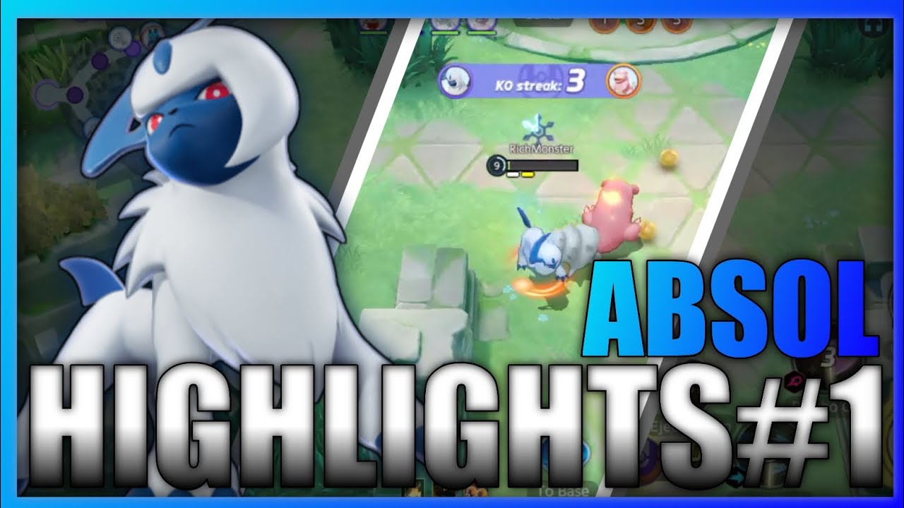 Absol Highlights #1 | Pokemon Unite - YouTube